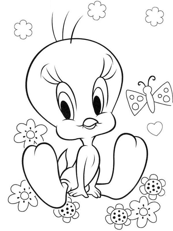 Tweety coloring page