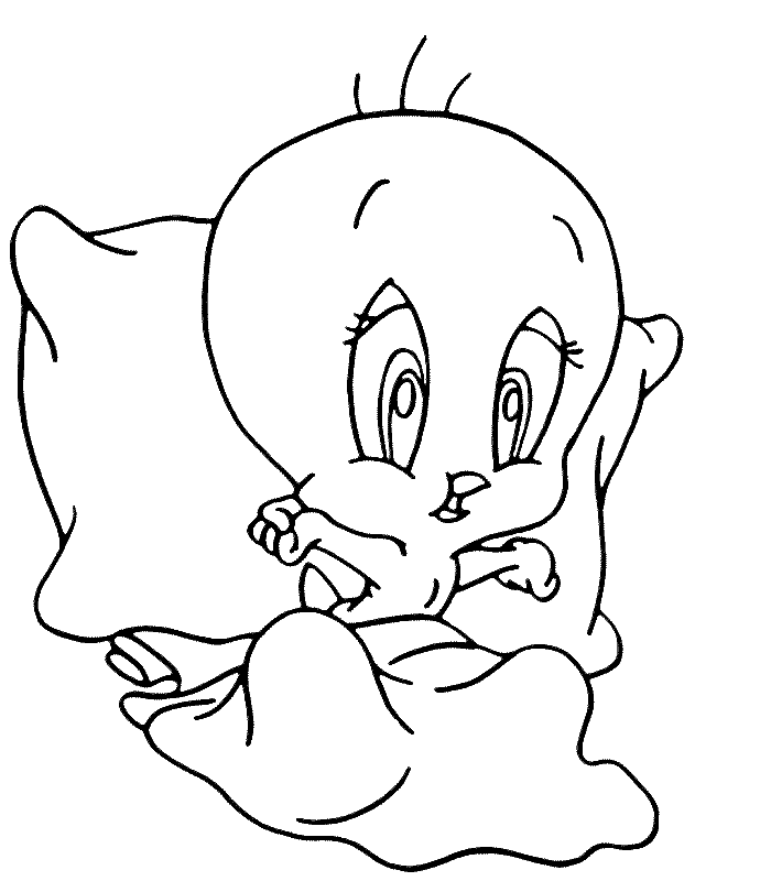 Tweety bird coloring pages team colors