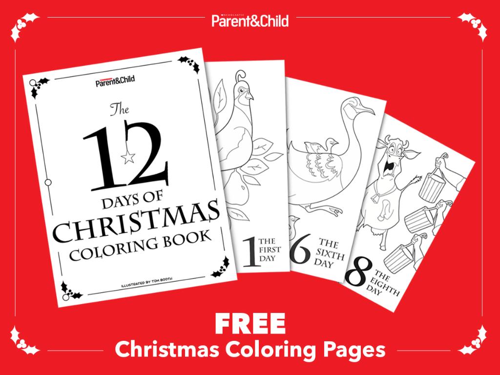 Scholastic on x celebrate the days of christmas with this printable coloring book httpstcouxtxrjoi via parentandchild httpstcoxfrxeluvo x
