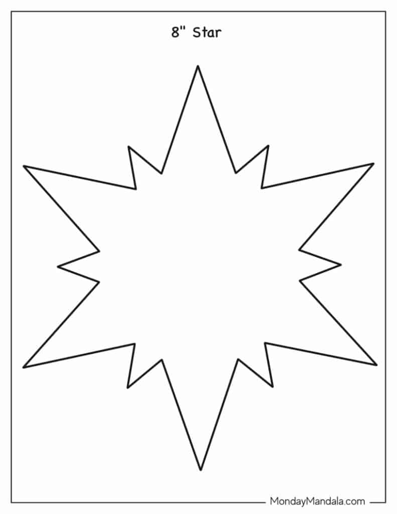 Star templates free pdf printables