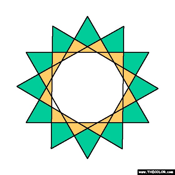 Star polygon coloring page shape coloring pages coloring pages polygon