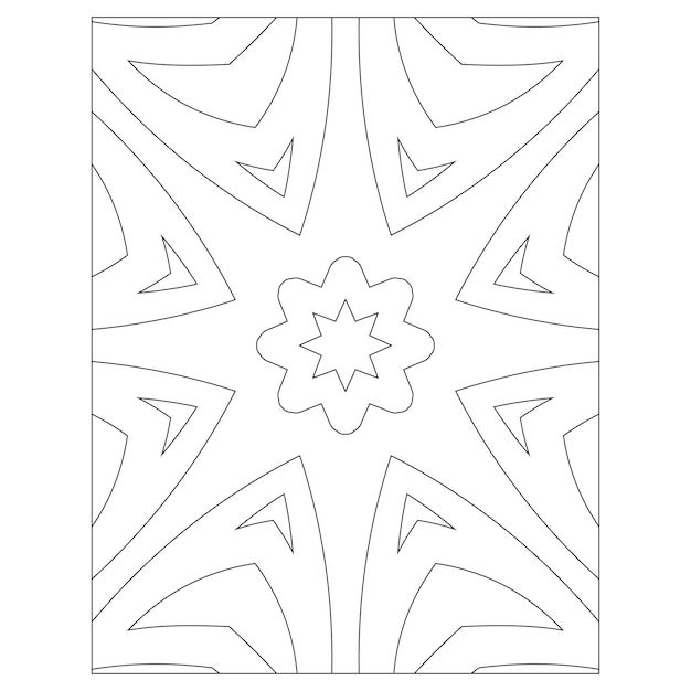 Premium vector mushroom coloring page