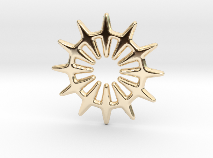 Pointed star for pendants earrings fwzslp by incartadeslab