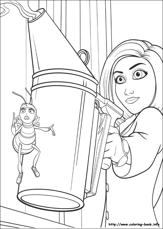 Bee movie coloring picture
