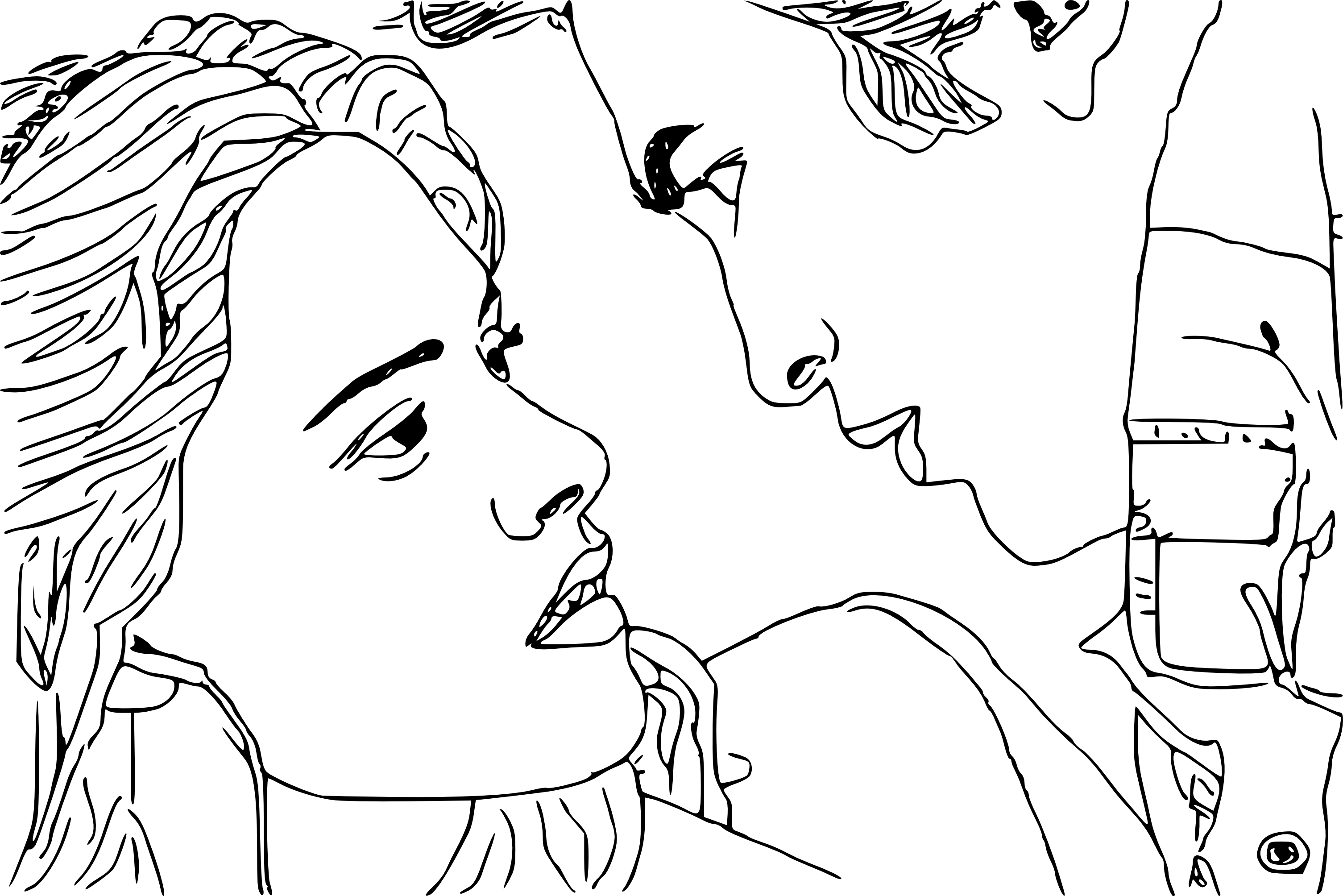 Bella and edward from twilight coloring page