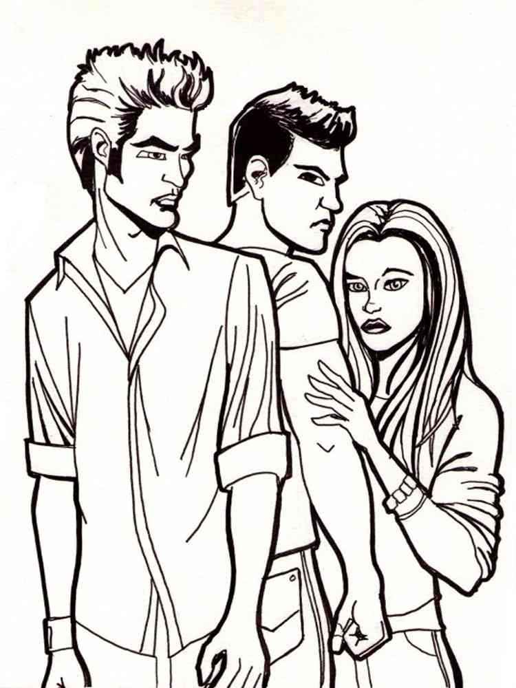 The twilight saga coloring pages