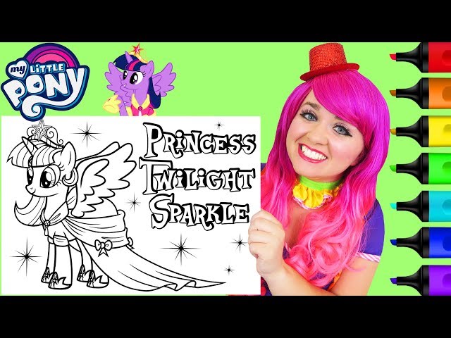 Coloring twilight sparkle my little pony coloring page prismacolor markers kimmi the clown