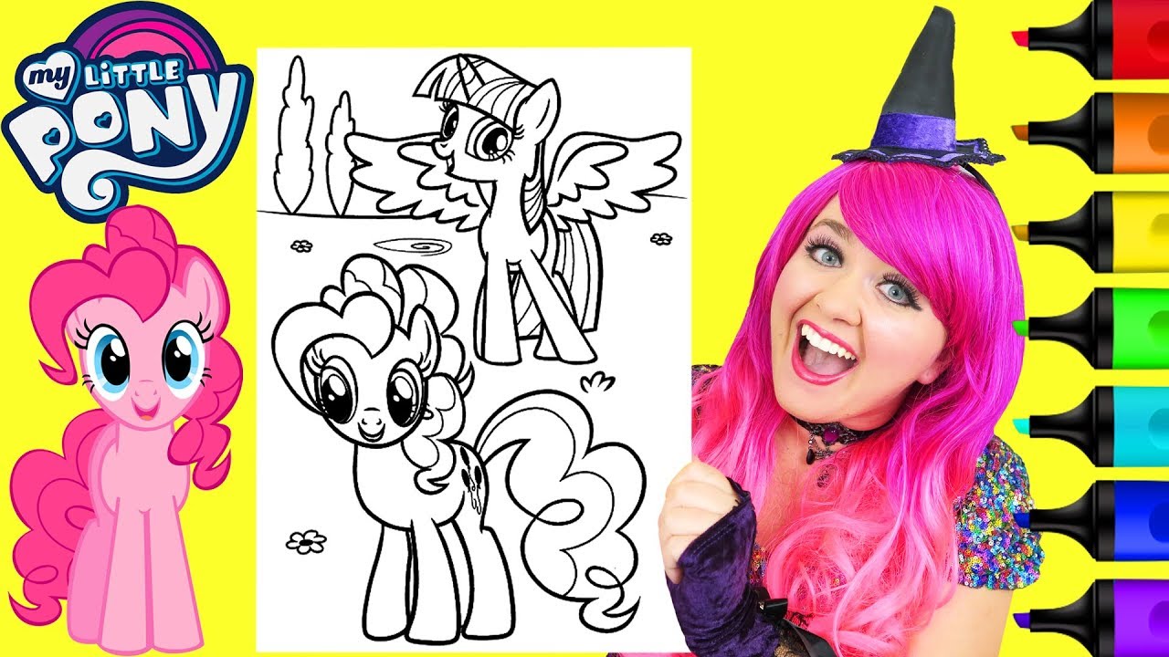 Coloring pinkie pie twilight sparkle lp coloring page prisacolor arkers kii the clown