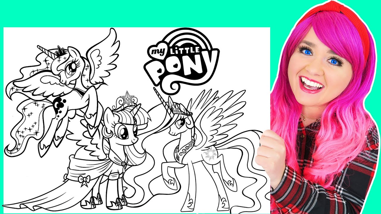 Coloring y little pony princess coloring pages prisacolor arkers