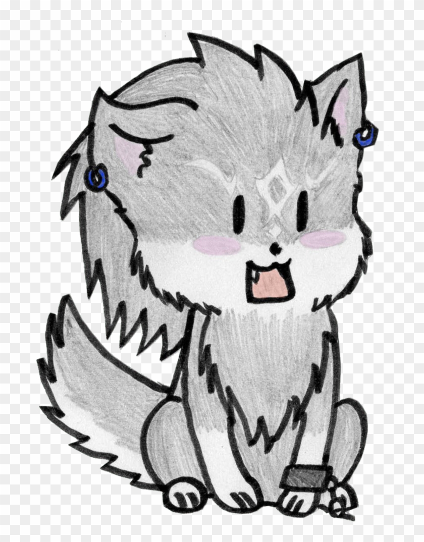 Zelda twilight princess chibi wolf link by tioe on