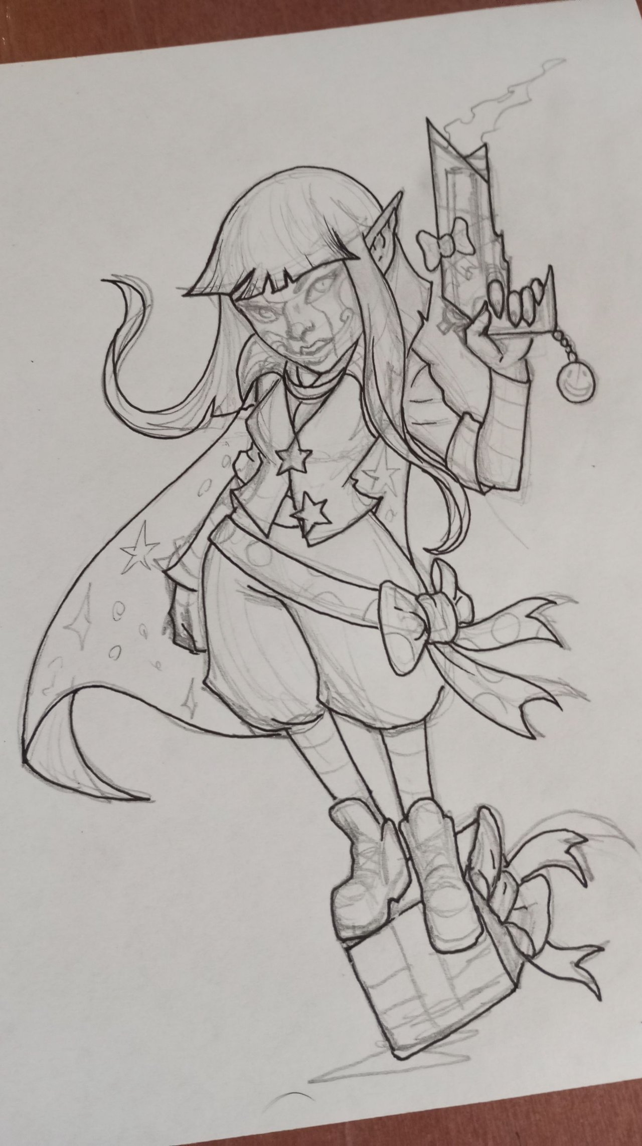 A cute cosmic clown a chibi version cosplayer