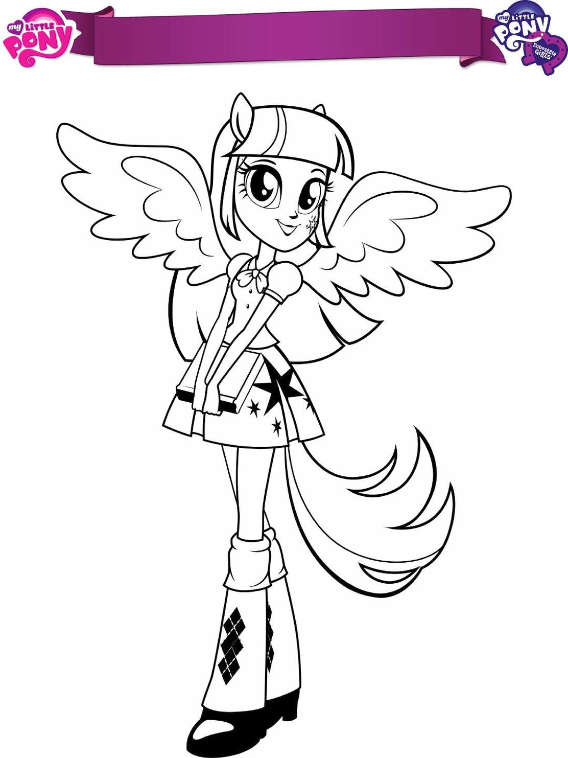 Get this equestria girls coloring pages twilight sparkle