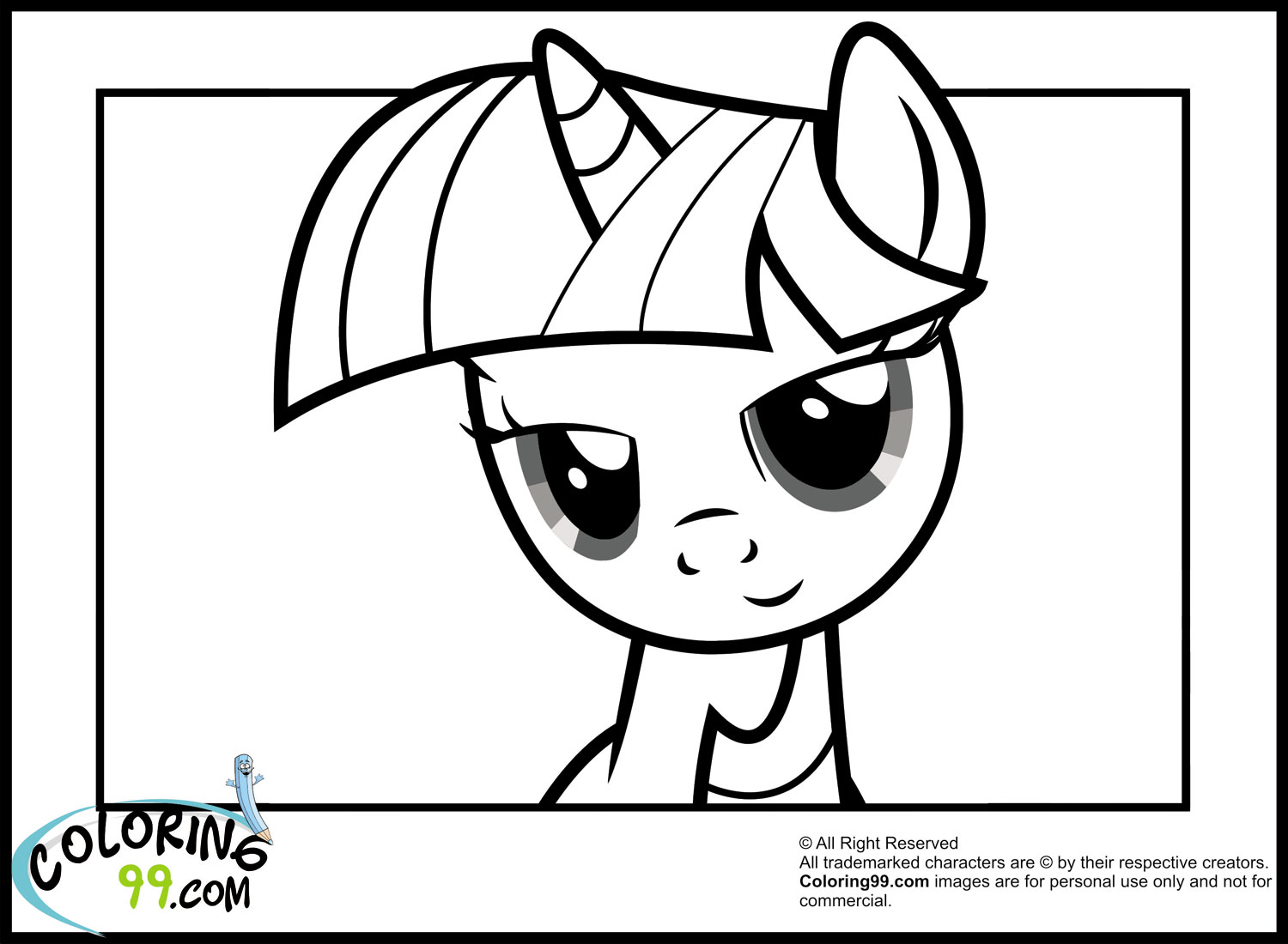 My little pony twilight sparkle coloring pages team colors