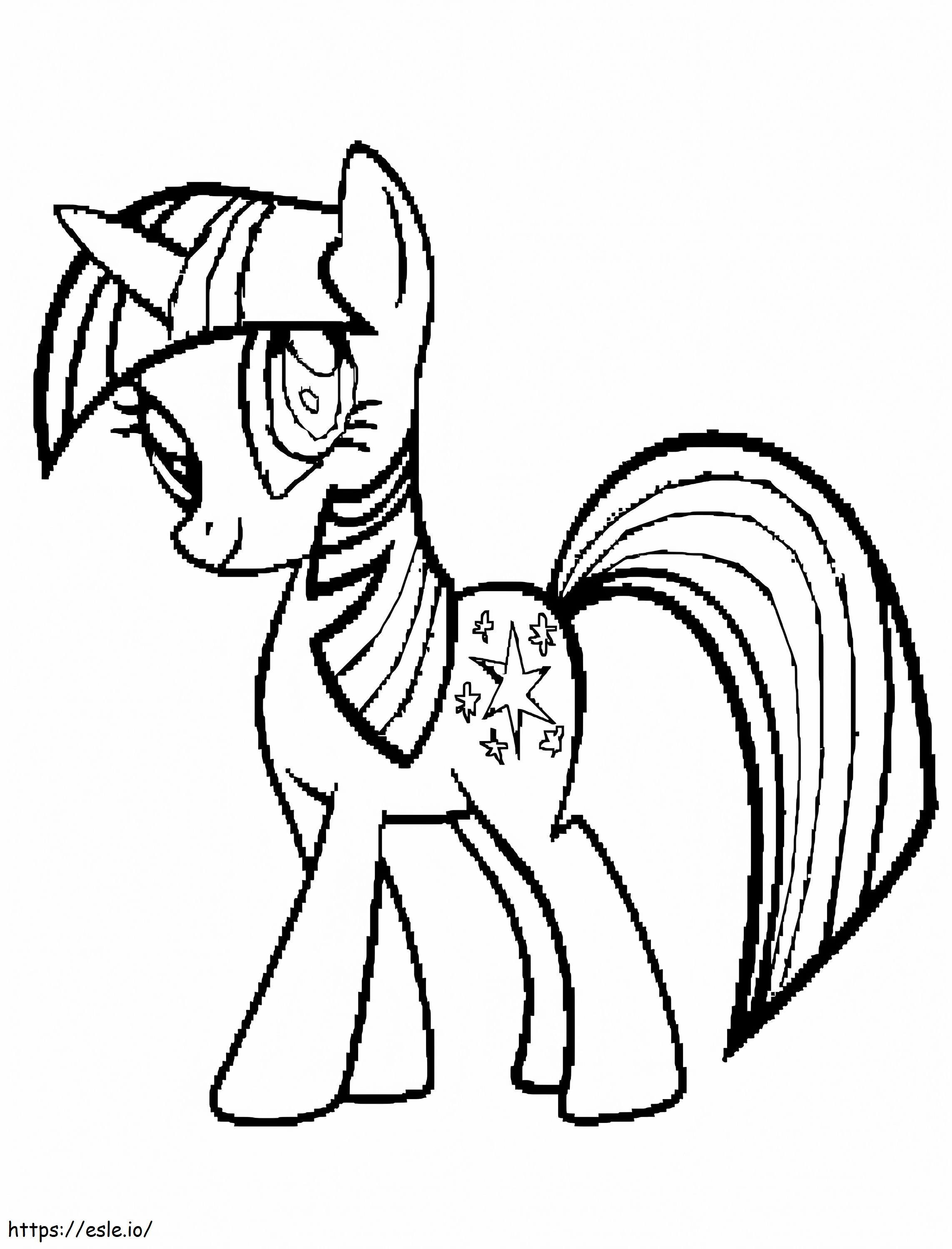 Pretty twilight sparkle coloring page