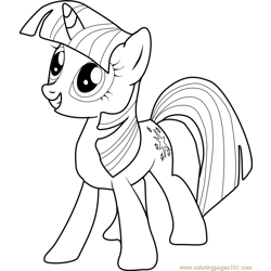 Twilight sparkle coloring pages for kids