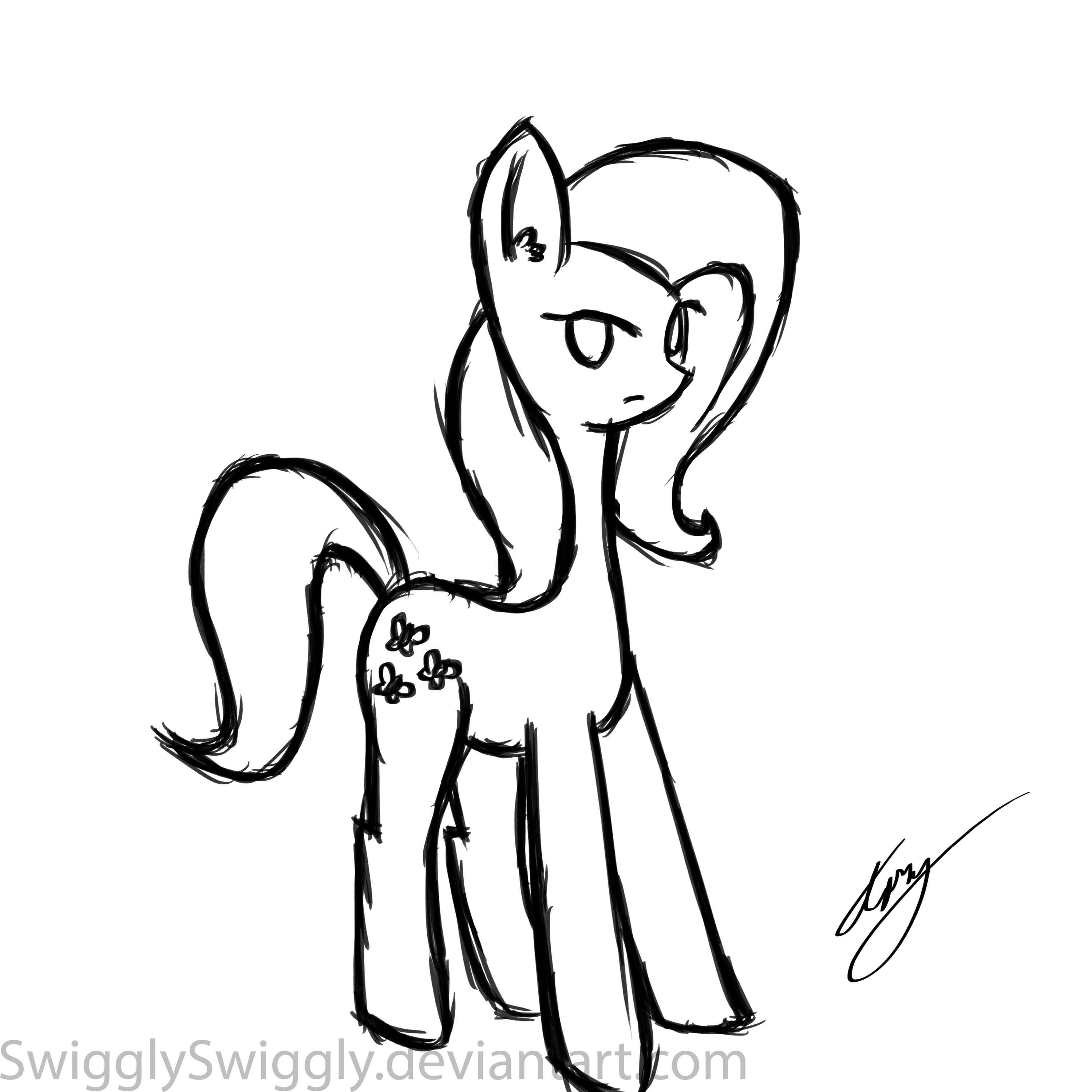 Fluttershy sketch min