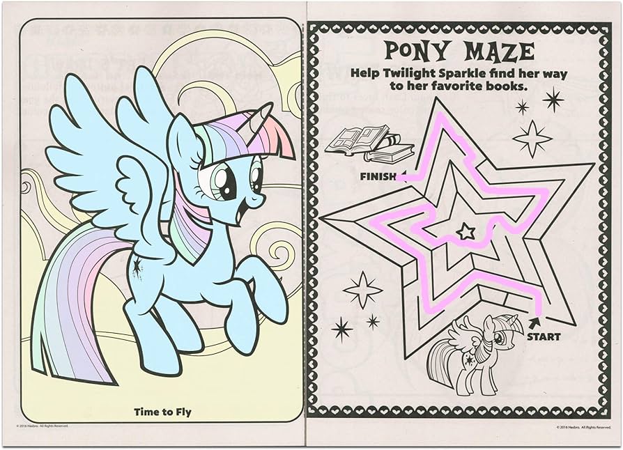My little pony jumbo coloring and activity book pages pk by bendon publishing intl toys games