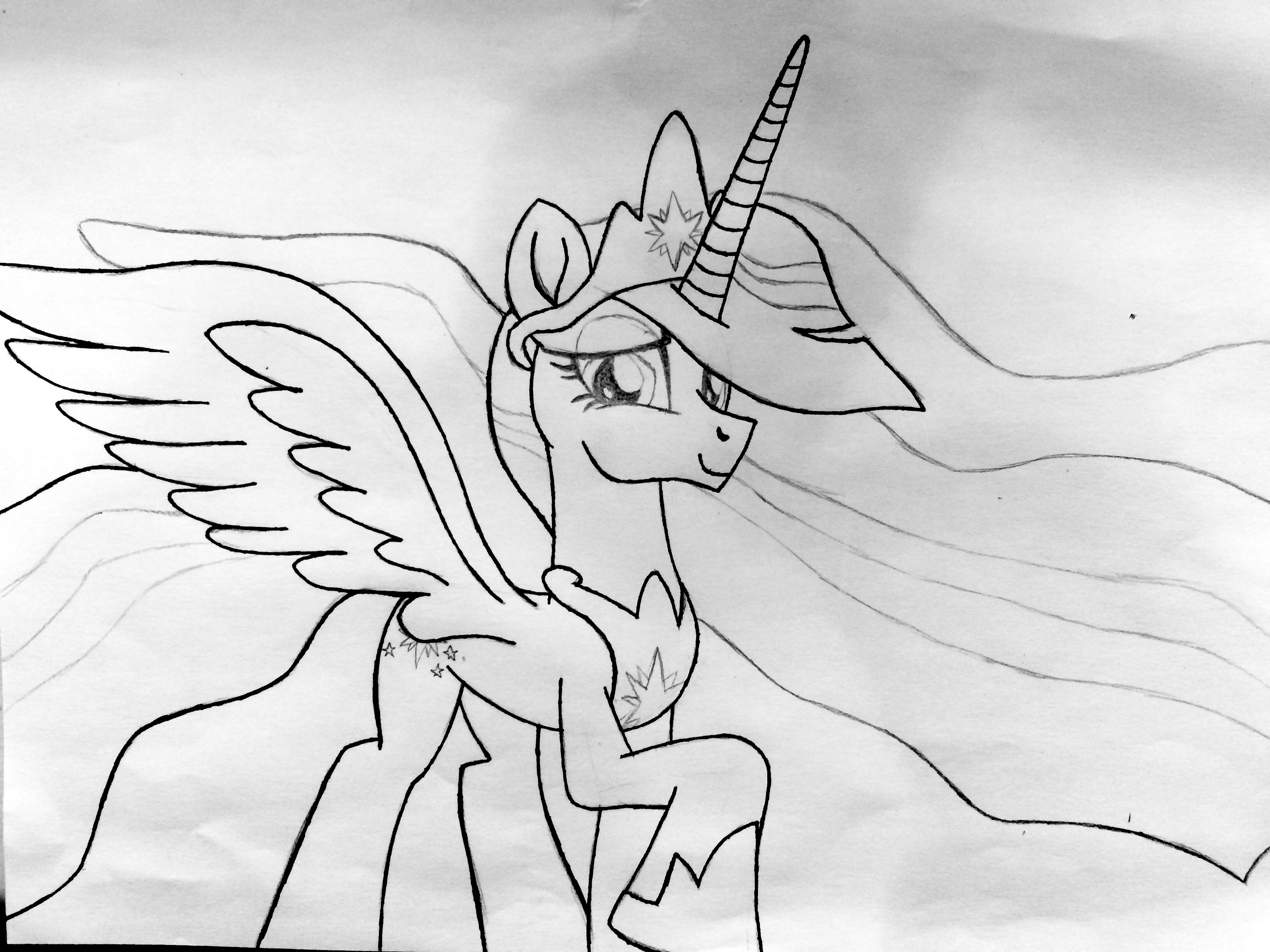 Princess twilight sparkle years later drawing by ejfirelightningarts on