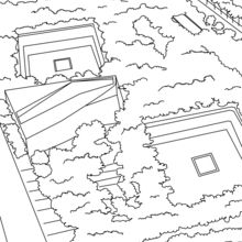 Twin towers coloring pages