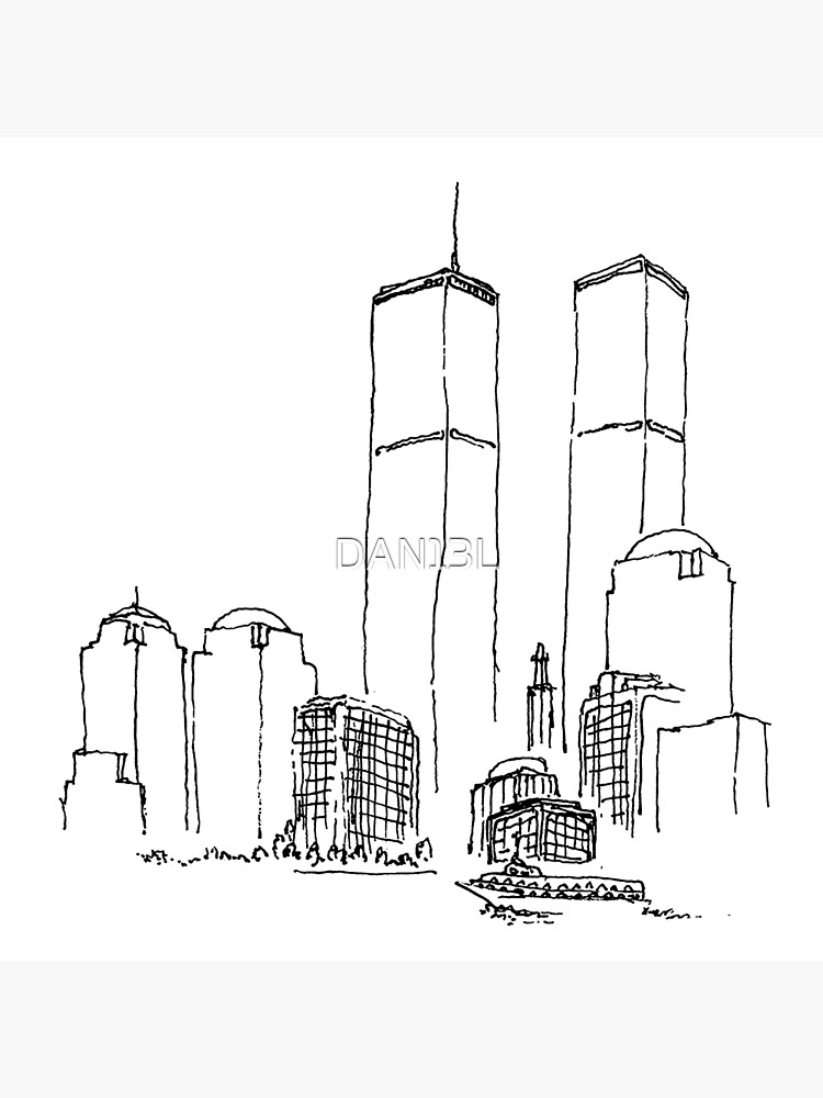 World trade center sketch photographic print for sale by danl