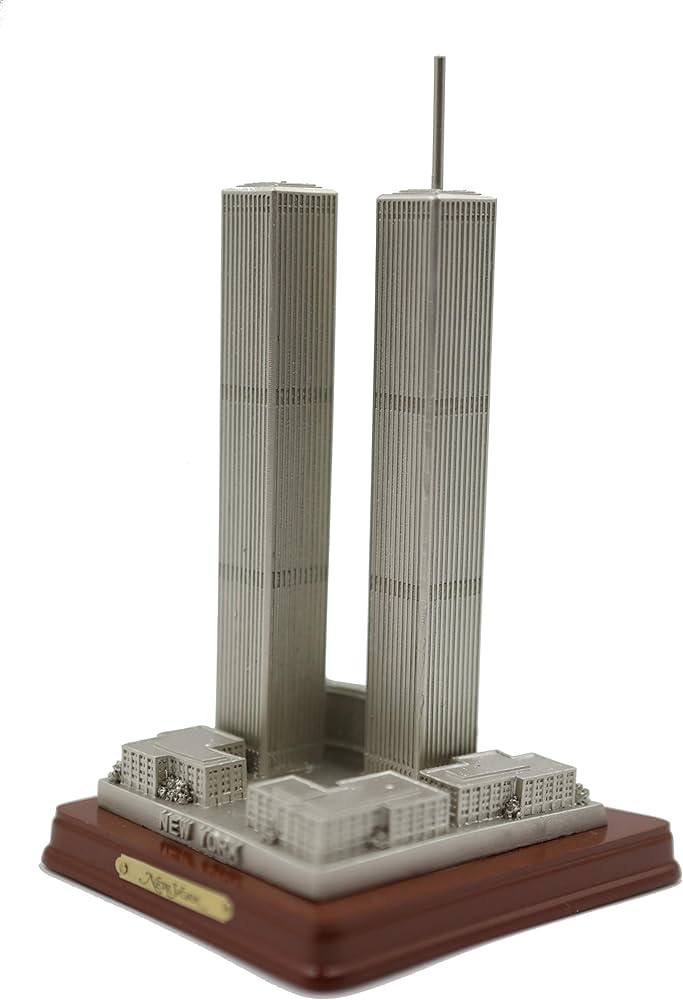 Zizo world trade center twin towers new york city historical symbol of hope friendship freedom replica inches d statues home kitchen