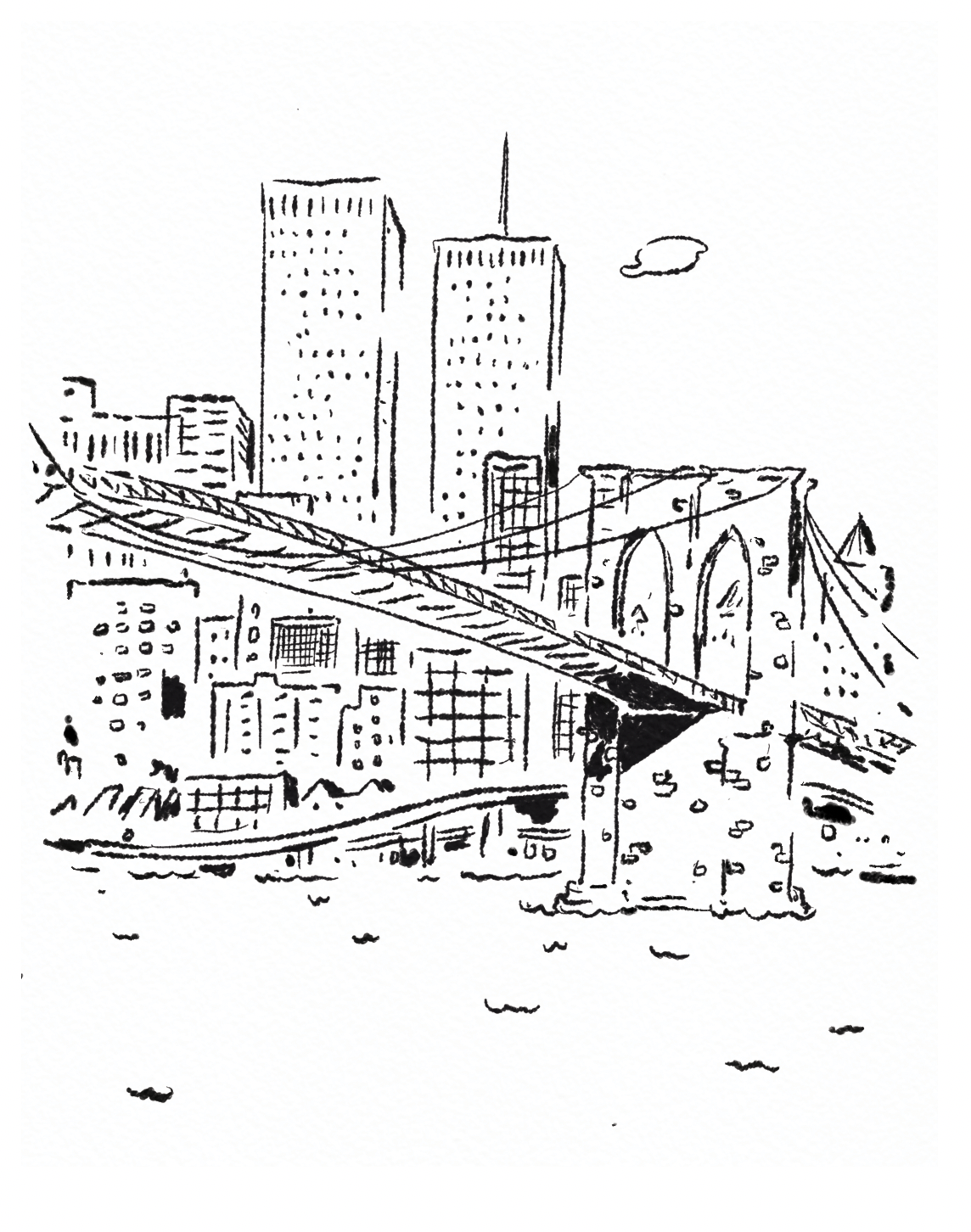 Twin towers â x â print jimmy thompson