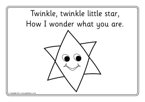 Twinkle twinkle little star louring sheets sb