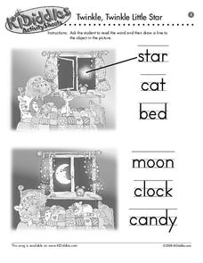 Twinkle twinkle little star worksheet for st