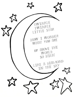 Twinkle twinkle little star coloring page by miss jenny designs tpt