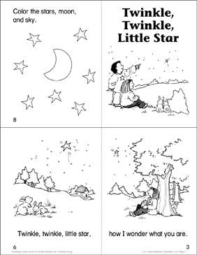 Twinkle twinkle little star printable mini