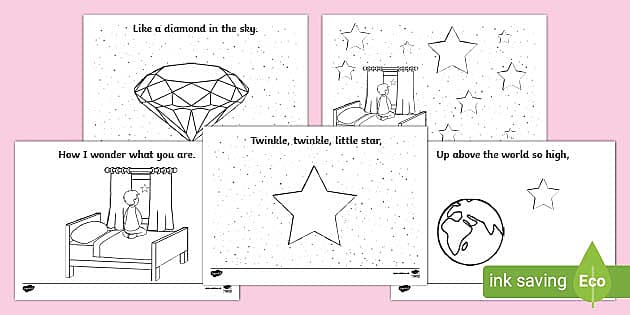 E e little star louring teacher made