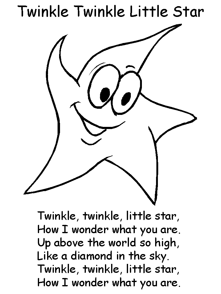 Twinkle twinkle little star coloring page bulbulk star coloring pages nursery rhymes preschool crafts nursery rhymes preschool