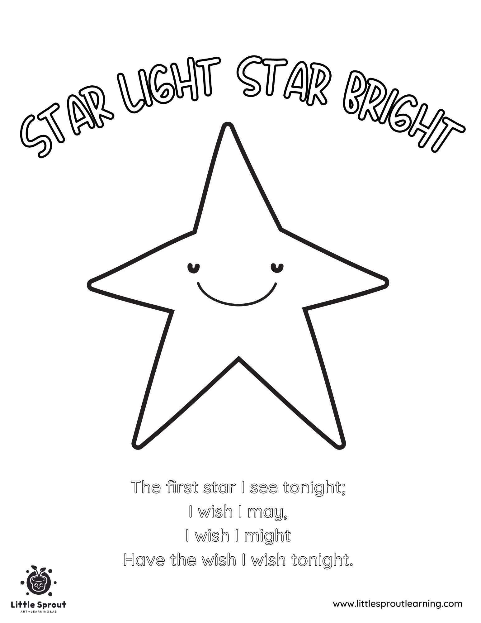 Best star coloring pages little sprout art