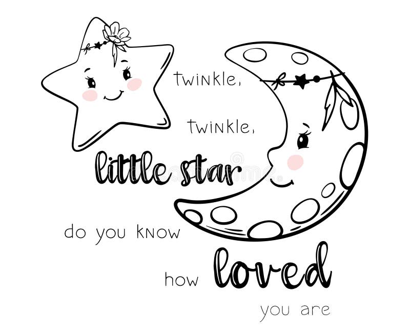 Twinkle twinkle little star nursery stock illustrations â twinkle twinkle little star nursery stock illustrations vectors clipart