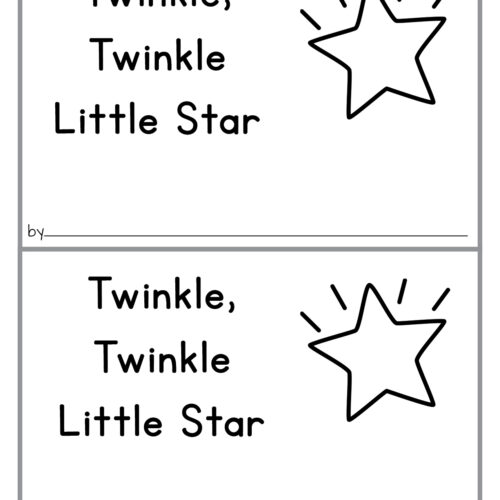 Twinkle twinkle little star nursery rhyme unit made by teachers