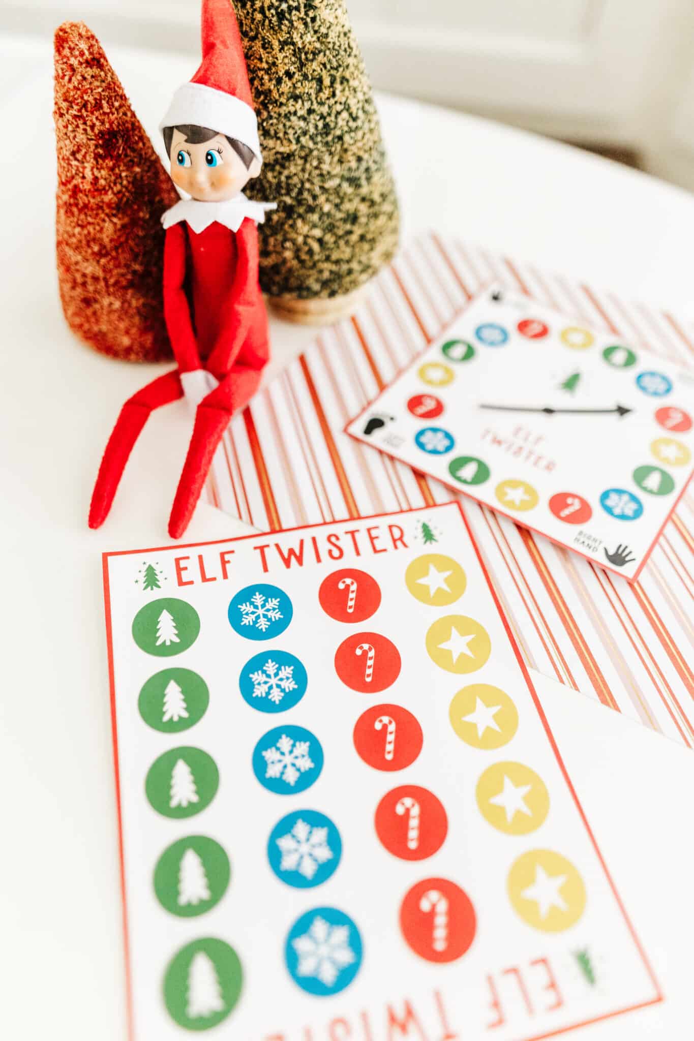 Elf twister free printable