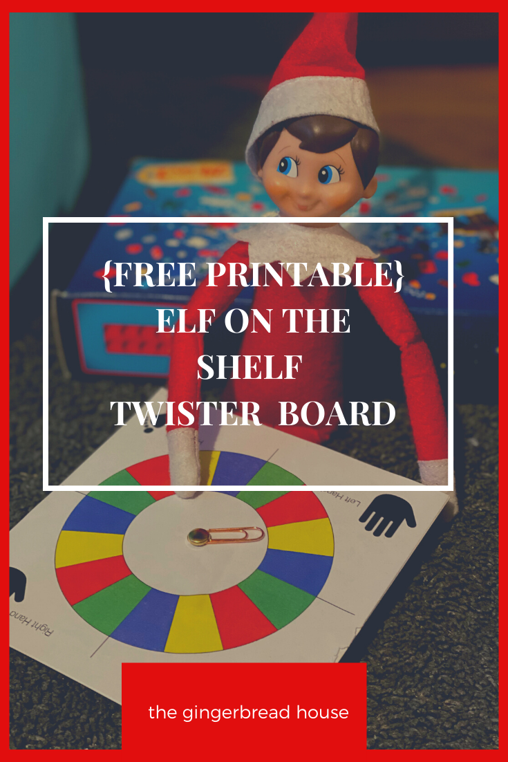 Free printable elf on the shelf twister game