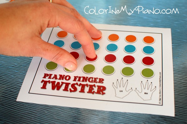 Just added piano finger twister game â color in my piano