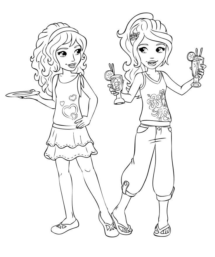 Best friends coloring pages