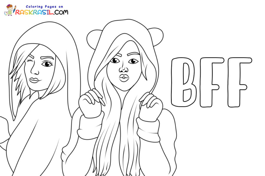 Bff coloring pages