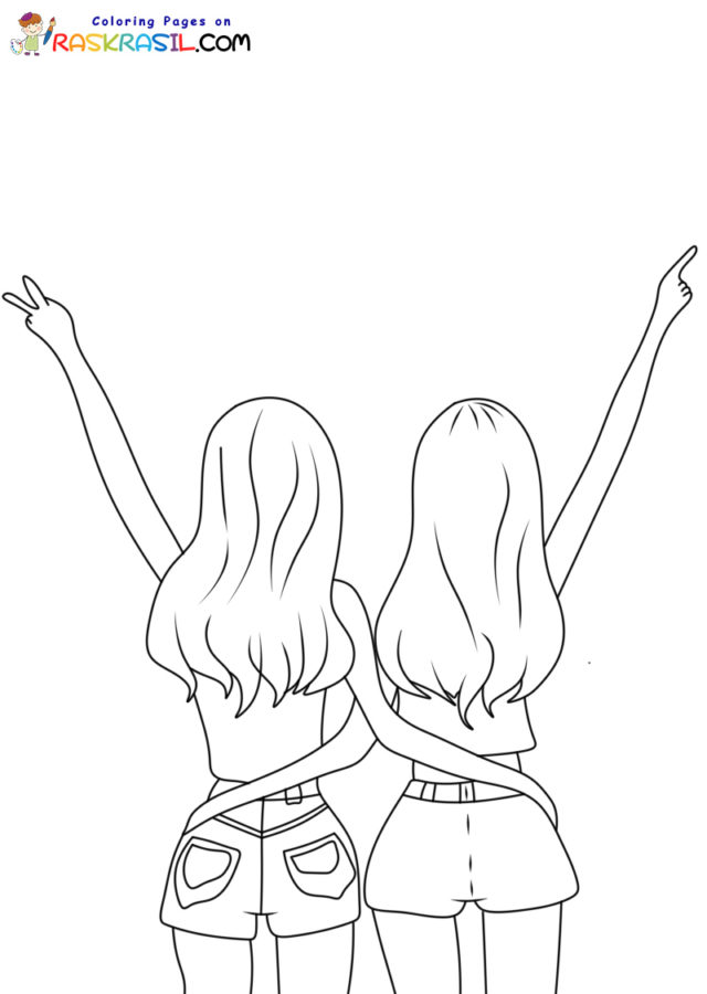 Bff coloring pages