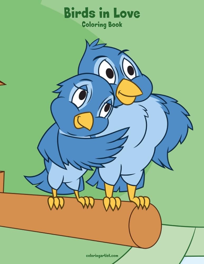Birds in love coloring book snels nick books