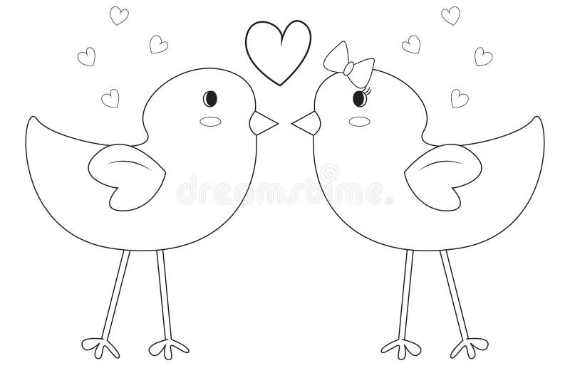 Birds coloring page stock illustrations â birds coloring page stock illustrations vectors clipart