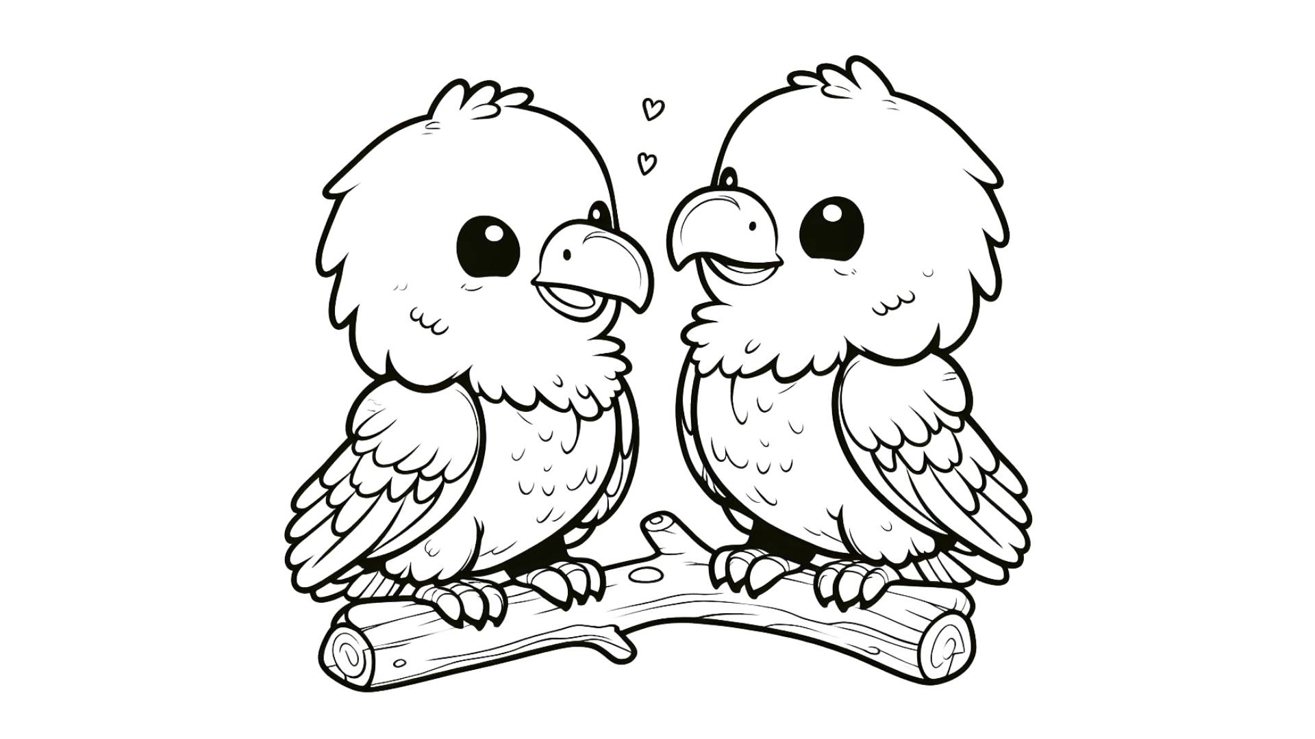 Two bald eagles in love