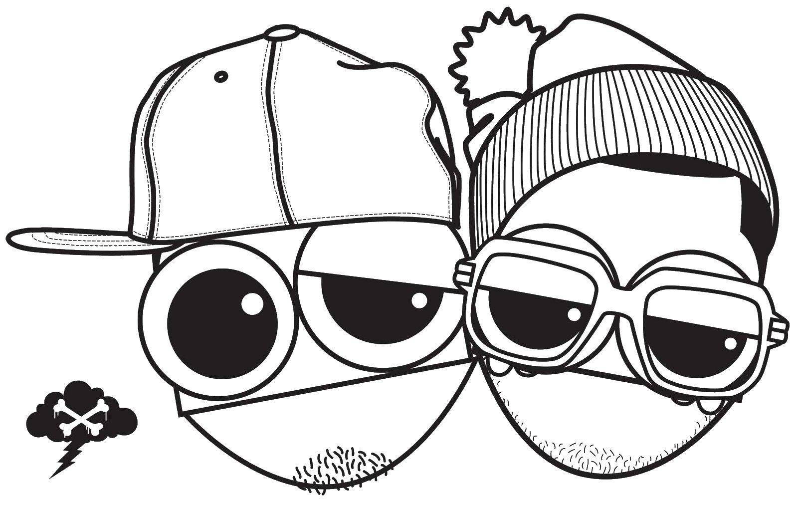Online coloring pages coloring page two faces face download print coloring page