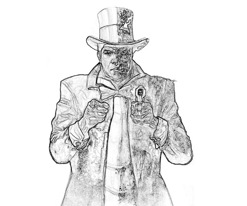 Batman arkham city two face wanted yumiko fujiwara