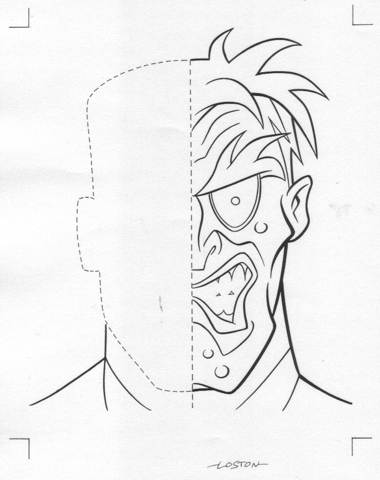 Free two face coloring pages download free two face coloring pages png images free cliparts on clipart library