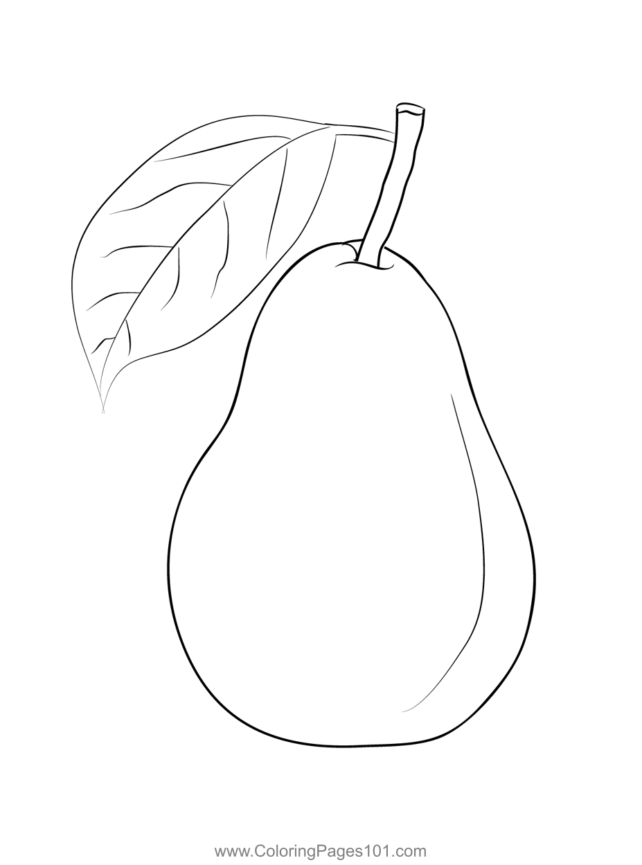 Pears coloring page coloring pages printable coloring printable coloring pages