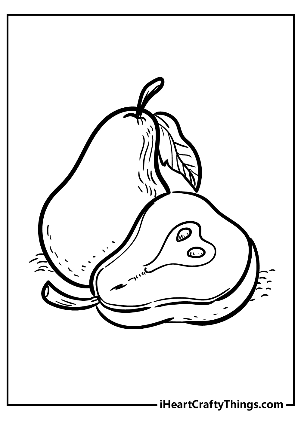 Fruit coloring pages free printables