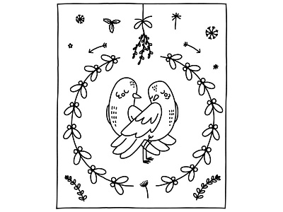 Two turtle doves by emily allison on
